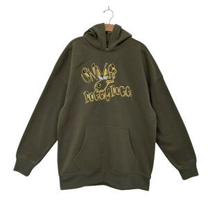 Dogg Supply by Snoop Dogg Hoodie Mens Large Olive Green Embroidered Streetwear